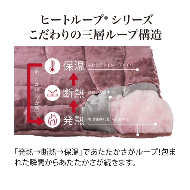≪ダブル≫【ディノス限定販売】ヒートループRプレミアムプラス お得な掛け+敷きセット 583903_2
