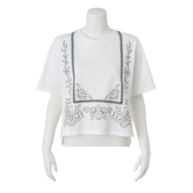 パネル刺しゅう入り Tシャツ シャツ ブラウス プルオーバー PC7134_3
