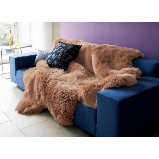 ≪4匹物 約100cm×180cm≫ 長毛フルスキンMouton/ムートン カーペット ラグ マット 絨毯 H94320_2