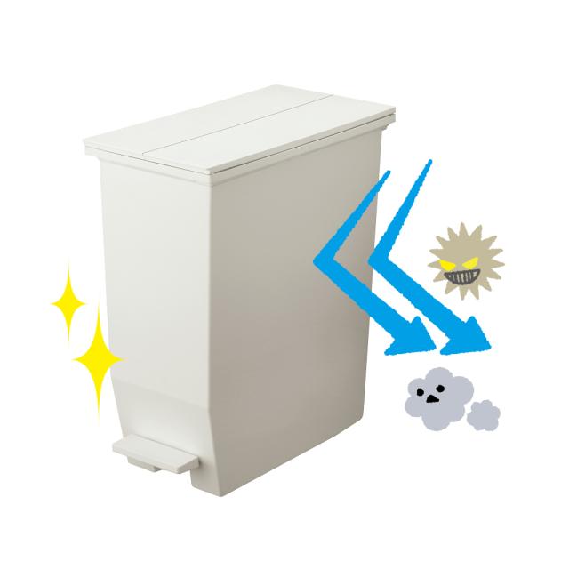 【35リットル×3個組】抗菌加工あり 棚下に置けるペダル式ダストボックス ダストボックス リビング 630556_6