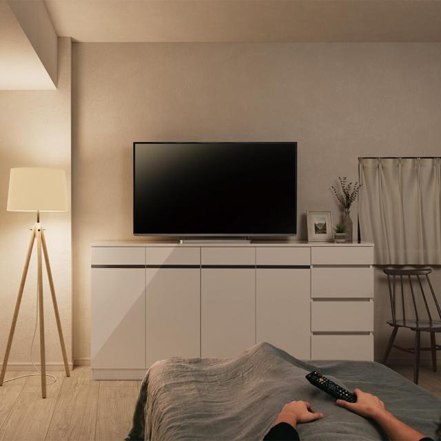 ハイタイプテレビ台 幅80高さ85cm 【寝ながらハイテレビ台シリーズ】 テレビ台 テレビボード 壁面収納テレビ台 628405_6