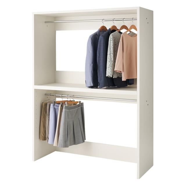 ウォークインクローゼット収納シリーズ ハンガータイプ 幅150cm・奥行44cm 衣類収納 ワードローブ クローゼット 632118_4