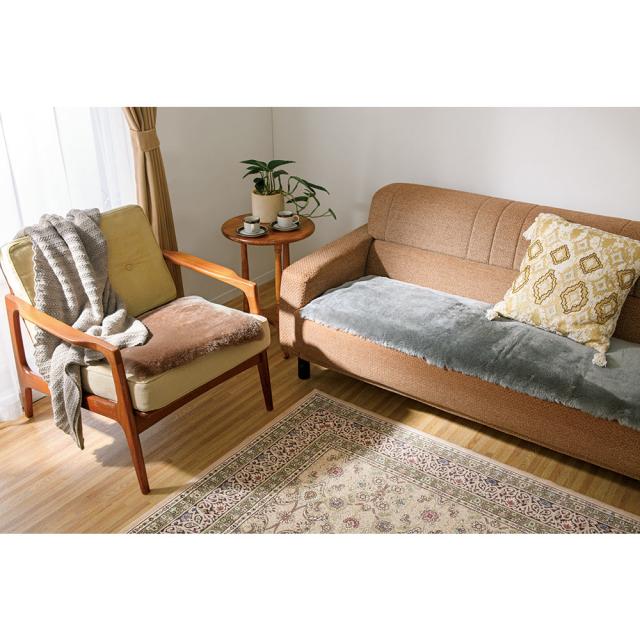 カーペット ラグ マット 洗えるラグ ≪約45×45cm≫ 洗えるスプリングラム短毛ムートンシート 505406の通販は