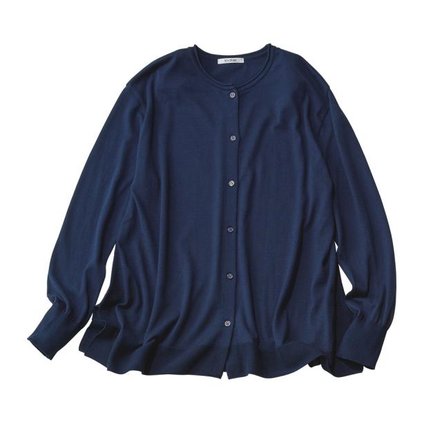 トップス カーディガン ボレロ アンサンブル UVカット帯電防止ニットシリーズ フレアロングカーディガン（日本製） 327001の通販は