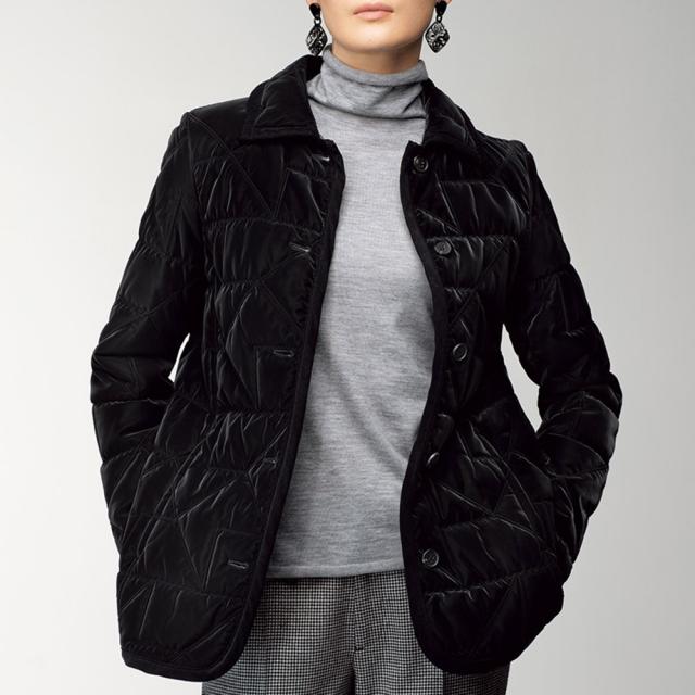 イタリア素材 幾何学柄キルティングジャケット ファッション ジャケット PC5924