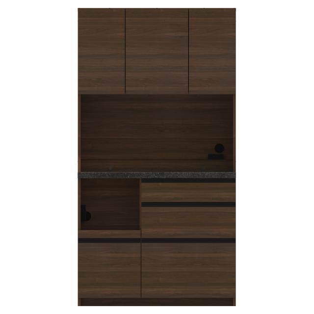家電が使いやすい ハイグレードダイニングシリーズ ダイニングボード（高さ188.5cm） 幅100cm 奥行45cm パモウナEMB-S1000R 528601