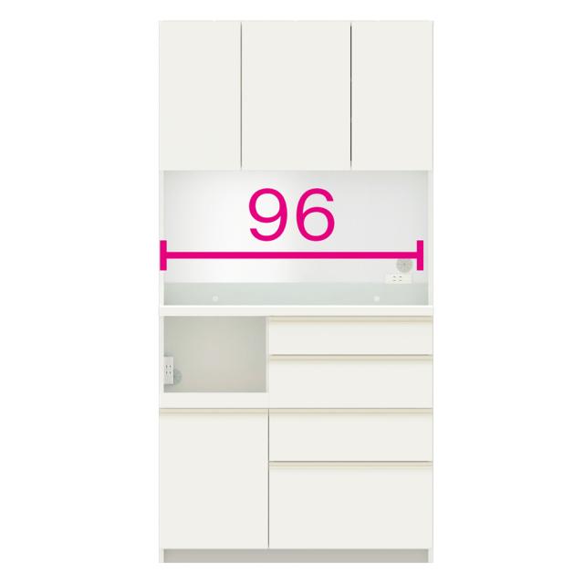 家電が使いやすい ハイグレードダイニングシリーズ ダイニングボード（高さ197.5cm） 幅100cm 奥行45cm パモウナECB-S1000R 629744