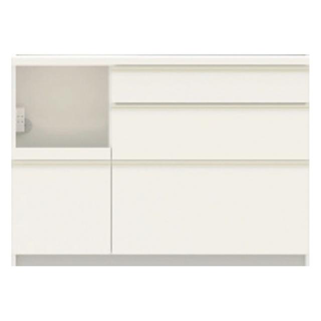 家電が使いやすい ハイグレードダイニングシリーズ カウンター（高さ85cm） 幅120cm 奥行50cm　パモウナEMA-1200R 528634