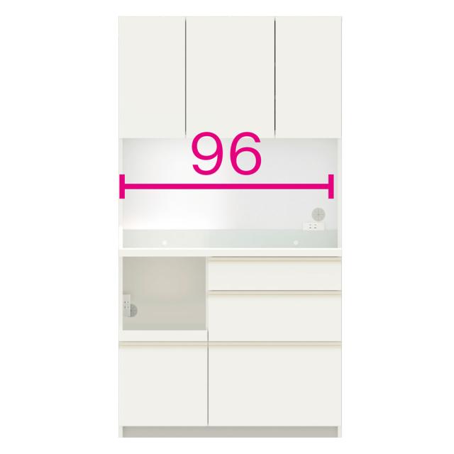 家電が使いやすい ハイグレードダイニングシリーズ ダイニングボード（高さ188.5cm） 幅100cm 奥行50cm パモウナEMB-1000R 629764