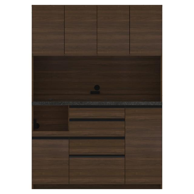 家電が使いやすい ハイグレードダイニングシリーズ ダイニングボード（高さ197.5cm） 幅140cm 奥行50cm パモウナECB-1400R 629770