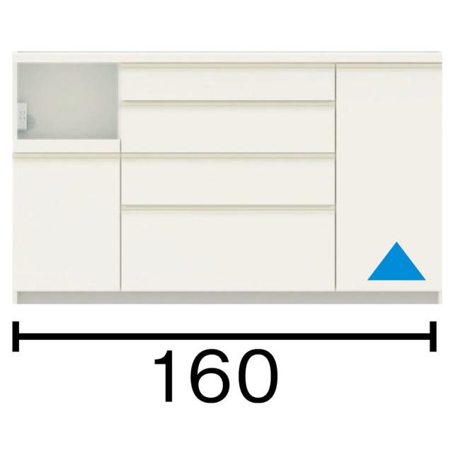 家電が使いやすい ハイグレードダイニングシリーズ ハイカウンター（高さ94cm） 幅160cm 奥行50cm パモウナECA-1600R 629779