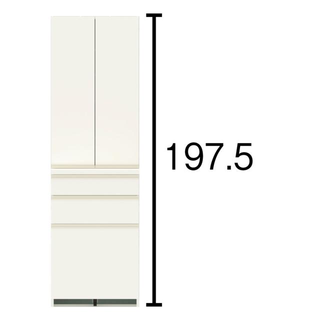家電が使いやすい ハイグレードダイニングシリーズ 食器棚（高さ197.5cm） 幅60cm 奥行50cm パモウナECB-600K キッチンボード 629783