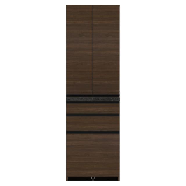 家電が使いやすい ハイグレードダイニングシリーズ 食器棚（高さ197.5cm） 幅60cm 奥行50cm パモウナECB-600K キッチンボード 629783