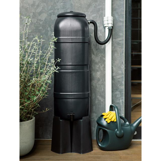 英国Strata社製雨水貯水タンク ブラック 容量100L ガーデニングツール 庭手入用品 G01225