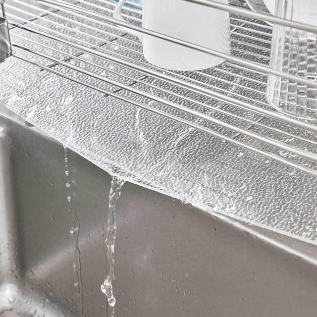 ≪レギュラーサイズ≫ アクリルトレーのシンクいっぱい水切り 水切りかご ラック シンク周り用品 621104_1
