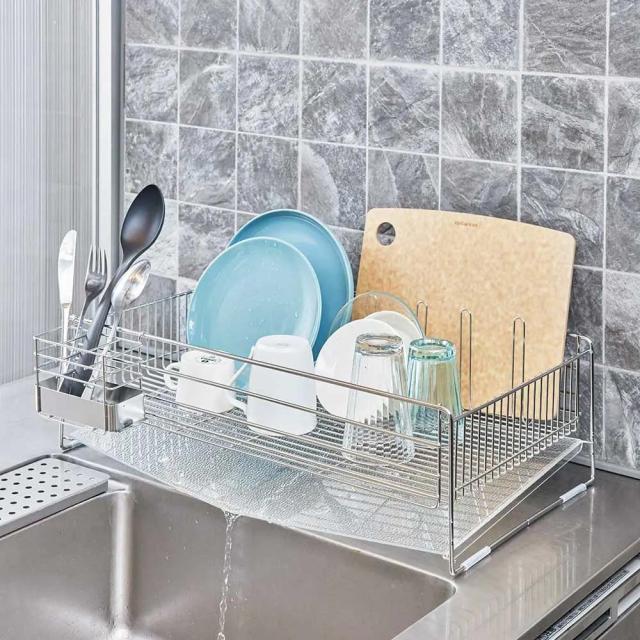 ≪レギュラーサイズ≫ アクリルトレーのシンクいっぱい水切り 水切りかご ラック シンク周り用品 621104_9