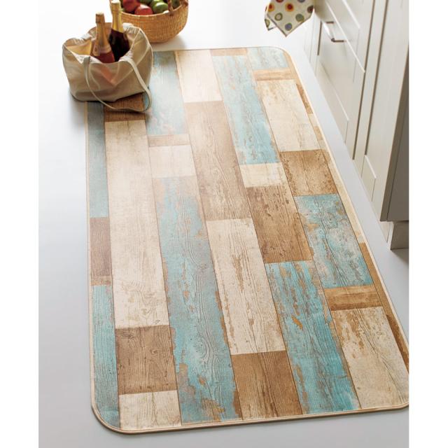 カーペット ラグ マット キッチンマット ≪約50×240cm≫ 古材フローリング調キッチンマット H73127の通販は 8,613円