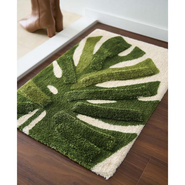 ≪約50cm×75cm≫ Lehti/レフティ レイヤードマット カーペット ラグ マット 玄関マット H95012