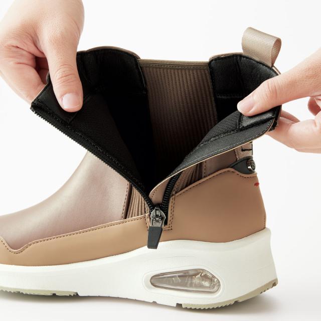 エルスポーツ 防水耐滑 エアインハイカットスニーカー 傘 レイングッズ