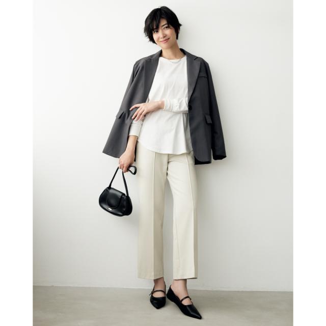 ARIKI ミヤビピンタック ワイドストレートパンツ 機能性ウェア 雑貨 インナー M73703