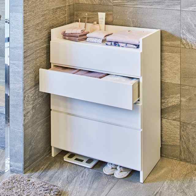 限定特売品 家具 収納 トイレ収納 洗面所収納 天板こぼれ止め付きで安心のサニタリーチェスト 幅80cm・奥行35cm Amazon｜家具 収納  トイレ収納 洗面所収納 天板が使える 光沢