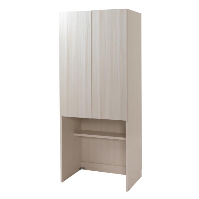 キッチン収納 キッチンストッカー 食品ストッカー 幅と奥行が選べる 光沢木目が美しい下段オープンストッカー 幅75cm・奥行43.7cm 807616の通販は