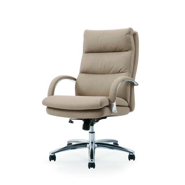 ポケットコイル仕様 プレジデントワークチェア ハイバック 高さ100.5cm-105.5cm幅67.5cm奥行78.5cm オフィス ワークチェア 643607_3