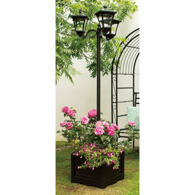 ガーデン 庭用照明 プランター付きソーラーライト 2灯 G72710の通販は