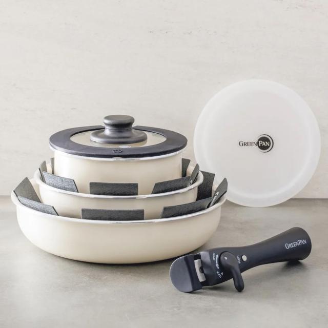 鍋 フライパン GREEN PAN/グリーンパン　クリックシェフ 8点セット 520308の通販は