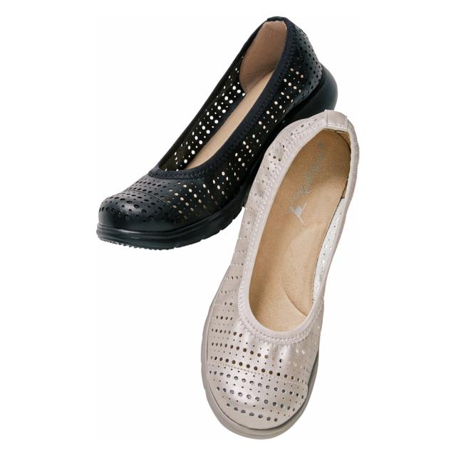 RakkuRakku/ラックラック 空飛ぶパンチングパンプス スニーカー コンフォートシューズ コンフォートパンプス シューズ M50203