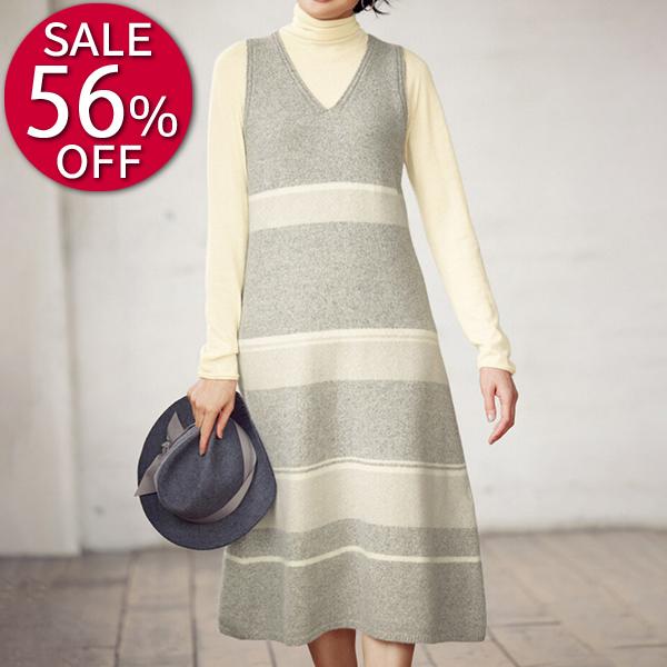ワンピース セール レディース アンゴラ混ニット ワンピース 冬 PC4139の通販は