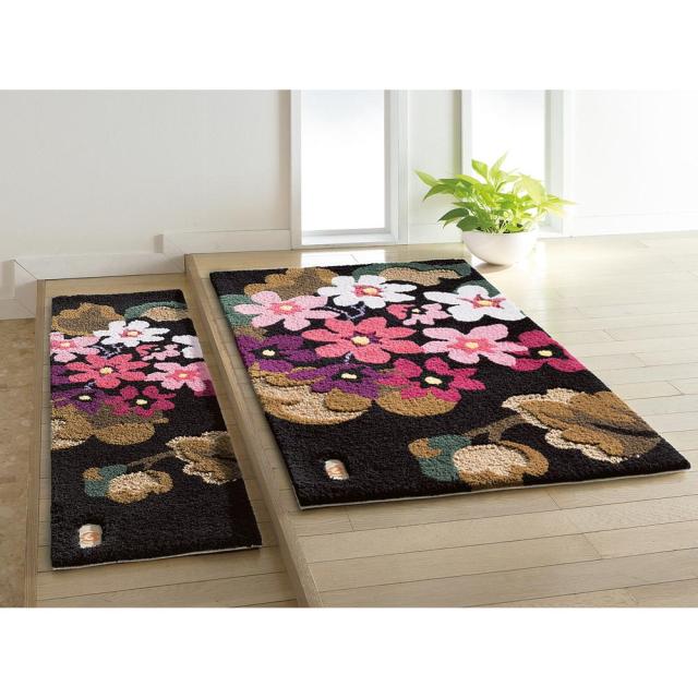 ≪約60×90cm≫ ミラ・ショーン玄関マット アジサイ カーペット ラグ マット 玄関マット 655067_2