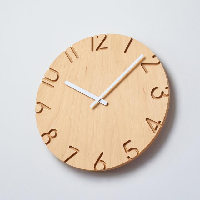 CARVED/カーヴド クロック ウッドバーチ 照明器具 ライト 時計 掛け時計 置き時計 H92410