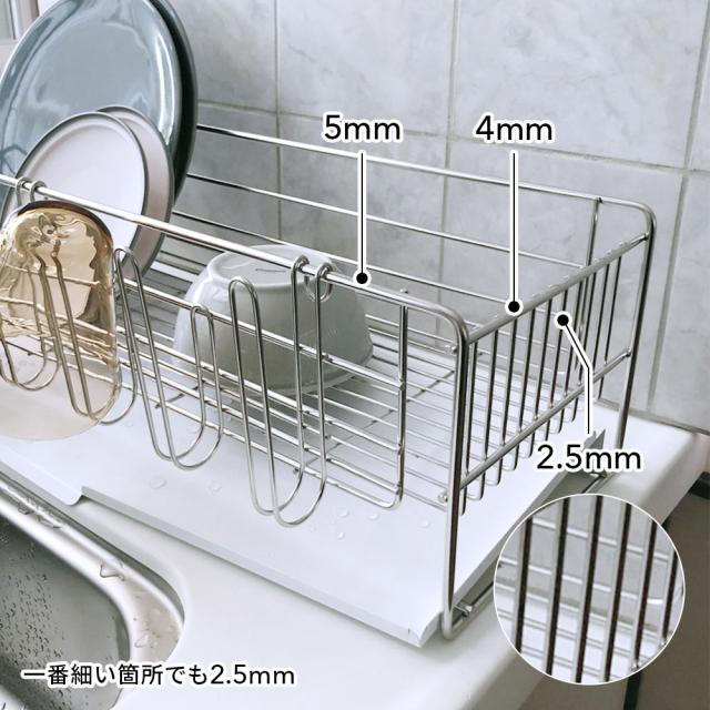 ≪フッ素加工ステンレストレー≫ 奥行58cmのシンクに渡せる水切り（レギュラー）選べるトレー 水切りかご ラック シンク周り用品 621003_9
