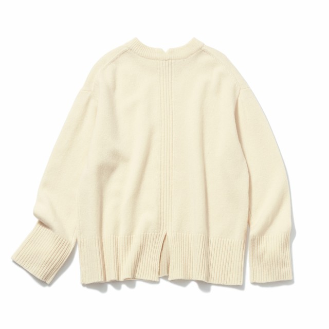 ファッション トップス プルオーバー カットソー バックスリットニット
