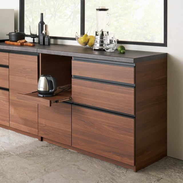 家電が使いやすい ハイグレードダイニングシリーズ カウンター（高さ85cm） 幅100cm 奥行45cm パモウナEMA-S1000R 629748_7