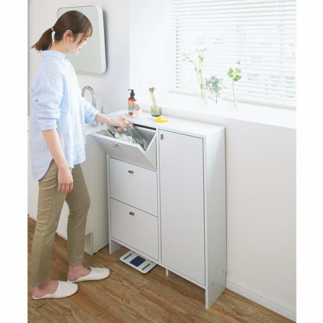 トイレ収納 洗面所収納 サニタリー収納 脱衣所 薄型 薄型奥行20cmサニタリー収納庫 フラップ扉タイプ 幅75cm 732082の通販はau  PAY マーケット ディノス au PAY マーケット店 au PAY マーケット－通販サイト