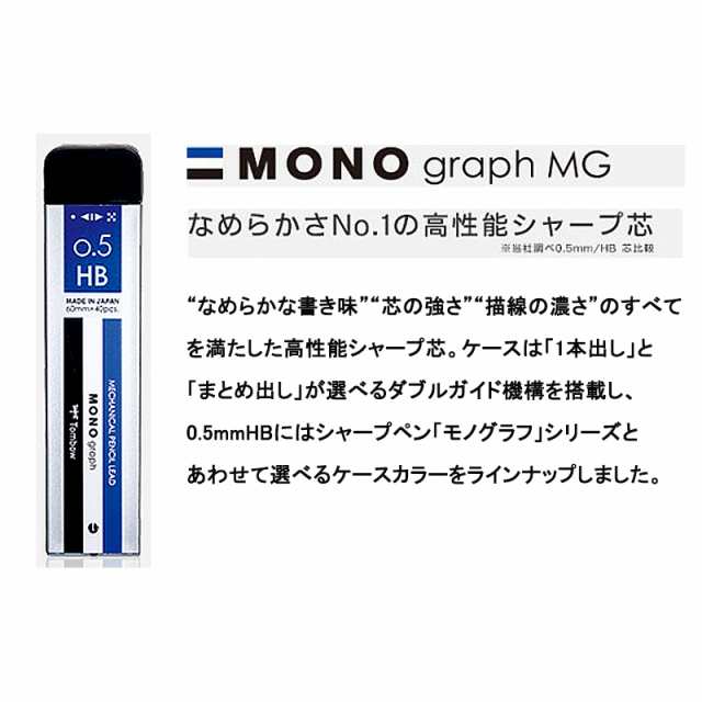 トンボ鉛筆 替え芯 モノグラフmg シャープ芯 0 5mm 40本入り R5 Mgの通販はau Pay マーケット 三星文具