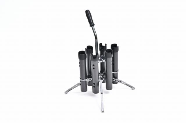 ★2025年モデル★【ドライブ/DLIVE】ロッドスタンド FORCE “フォース” マットカーボン ホルダー6本仕様 コンプリートパック