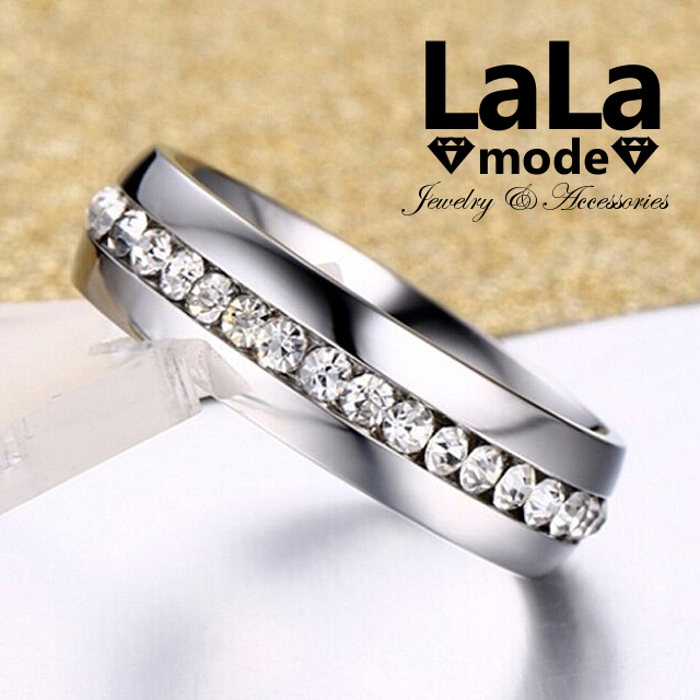 リング 指輪 レディース a キュービック ジルコニア チタン エタニティ シルバー カラー シンプル ペアリング 金属アレルギー対応 送料の通販はau Pay マーケット Lala Mode Jewelry Au Pay マーケット店