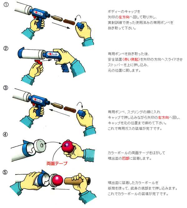 防犯カラーボール発射機 クラックボール 蛍光ボール 一発チェッカー の通販はau Pay マーケット アキバガレージ