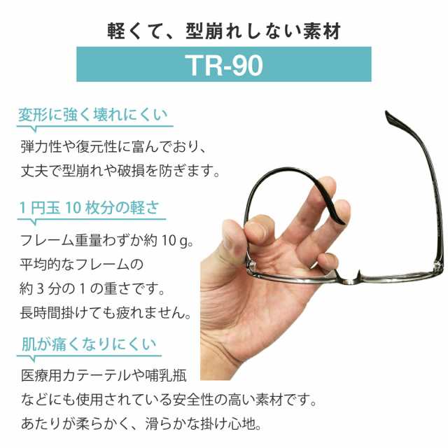 度付き メガネ オーバル 形状記憶 軽量 フレーム 度あり 度入り 近視 ...