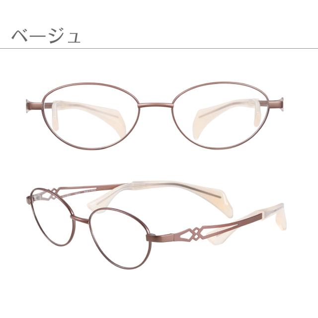 度付き メガネ Choco See ちょこシー FG24502 リニューアルカラー CHARMANT シャルマン オーバル フレーム 軽量 鼻あてなし ズレない 近視 遠視 乱視 老眼 度なし 伊達 だて 眼鏡 度あり 度入り レンズセット 軽い ズレ防止 レディース メンズ 男性 女性 おしゃれ かわいい_3