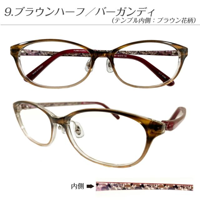 遠くも見える老眼鏡 遠近両用 メガネ オーバル グラデーション