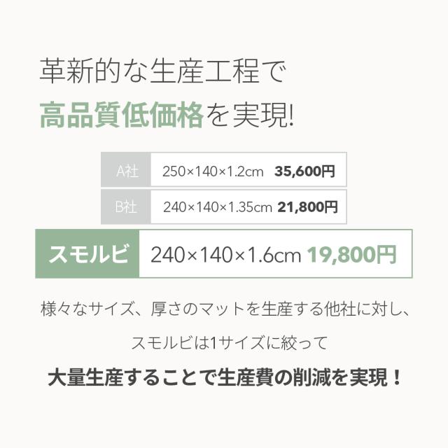 プレイマット 赤ちゃん シンプル プレイマット ベビー ベビーマット 大判 大きい 抗菌 もちもち 140 240 PVC リバーシブル ラグマット クッションマット 赤ちゃん マット シームレス 騒音 防音 厚手 防水 おしゃれ スモルビ 抗菌もちふわプレイマット_1