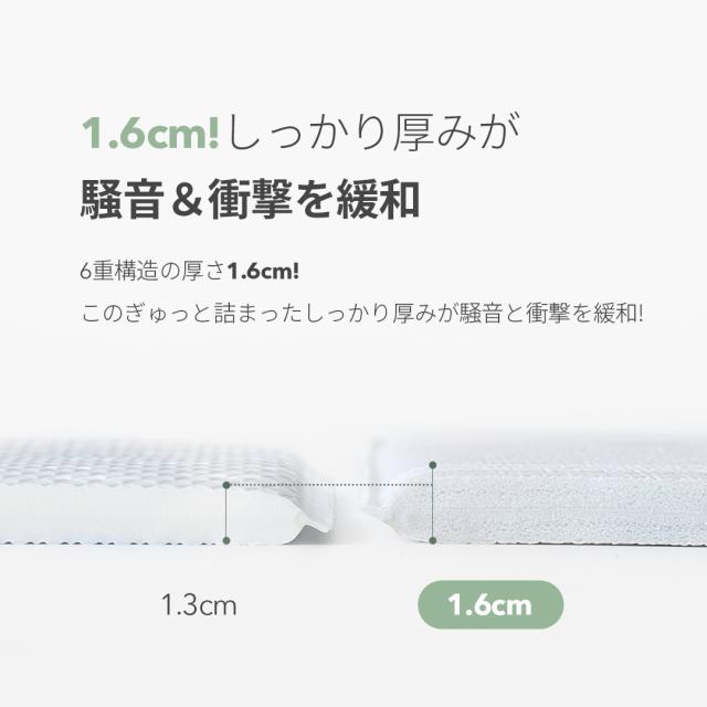 プレイマット 赤ちゃん シンプル プレイマット ベビー ベビーマット 大判 大きい 抗菌 もちもち 140 240 PVC リバーシブル ラグマット クッションマット 赤ちゃん マット シームレス 騒音 防音 厚手 防水 おしゃれ スモルビ 抗菌もちふわプレイマット_5