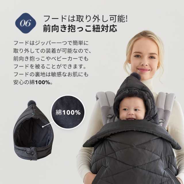 ☆新品☆ フットマフ 防寒ケープ ベビーカー用防寒着 グレー フリース ...