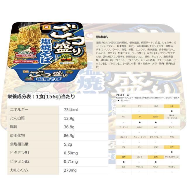 3種類】マルちゃん ごつ盛り 焼そば 3種各4個セット （計12個） 【中華