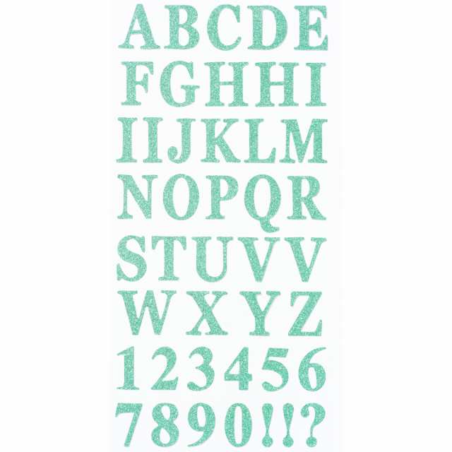 冬ギフト  英字数字ステッカー 数字 ナンバー 英字 アルファベット （ラメ その他
