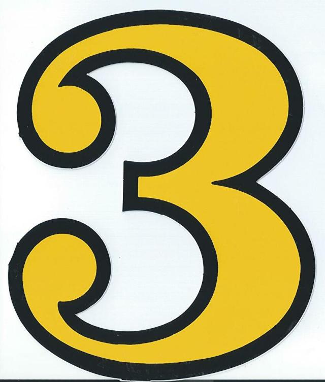 防水 数字 3 Three 三番 ステッカー ナンバーリング カウント ゼッケン スマホ タブレット Pc 部屋番号 ネーム ヘルメット Ts 138yb 3の通販はau Pay マーケット My Stock